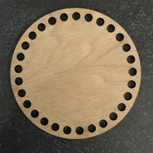 Oak Veneer Basket Base