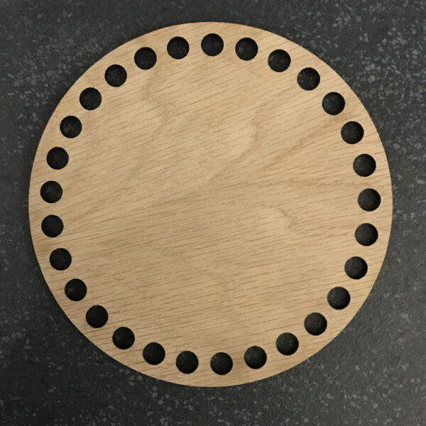 Oak Veneer Basket Base