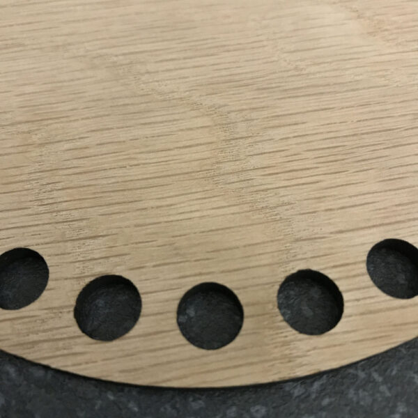 Oak Veneer Basket Base