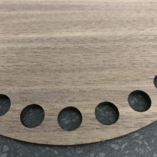 Walnut Veneer Basket Base