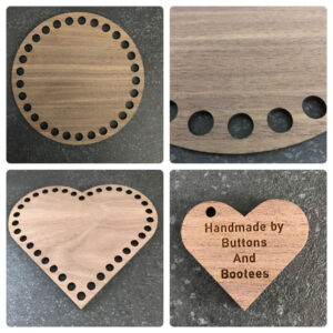Walnut Veneer Basket Base