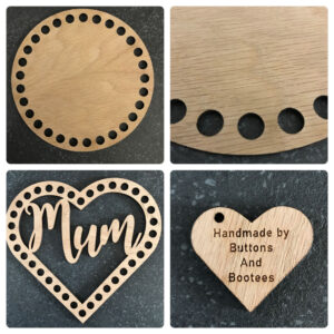 Oak Veneer Basket Base