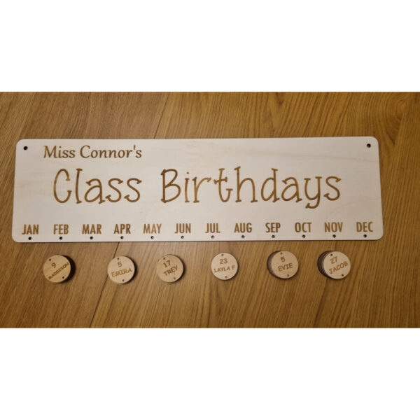 Class Birthday Reminder