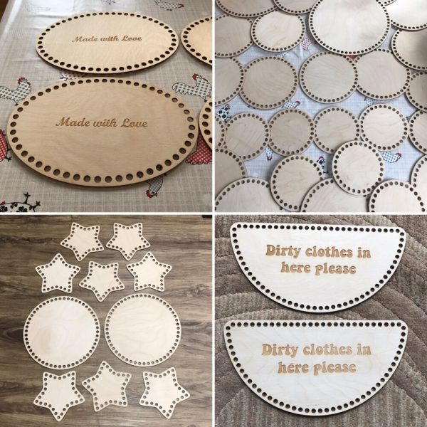 Crochet basket bases