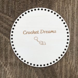 Large Wooden Circle Basket Base